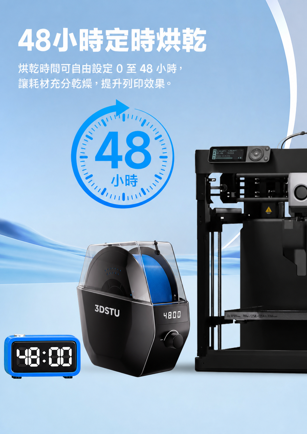 三好學生3DSTU 1捲耗材烘乾機 KR01 單卷線材烘乾箱 詳情圖 5