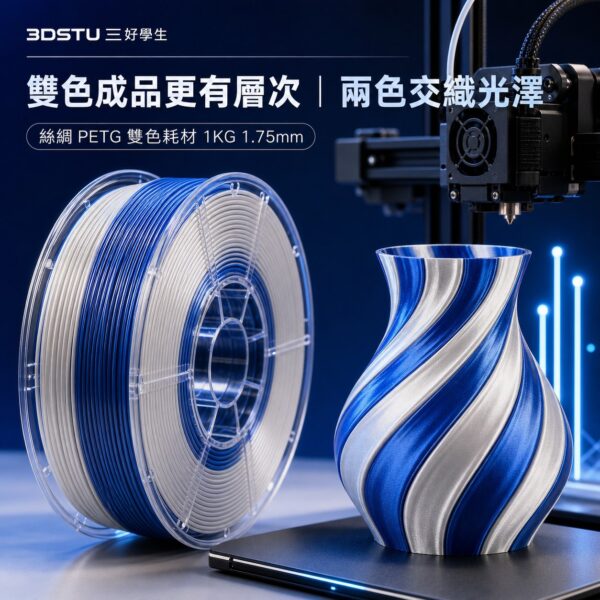 3DSTU 絲綢 PETG 雙色耗材輪播圖